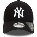 casquette-courbee-noire-ajustable-9forty-repreve-league-essential-new-york-yankees-mlb-new-era