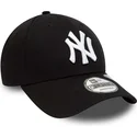 petten-gebogen-zwart-verstelbare-band-9forty-repreve-league-essential-van-new-york-yankees-mlb-van-new-era