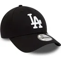 casquette-courbee-noire-ajustable-9forty-repreve-league-essential-los-angeles-dodgers-mlb-new-era