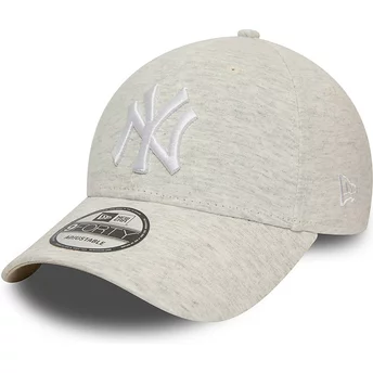 New Era Curved Brim 9FORTY Jersey Essential New York Yankees MLB Beige Adjustable Cap