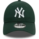 cappellino-con-visiera-curva-verde-scuro-regolabile-9forty-league-essential-di-new-york-yankees-mlb-di-new-era