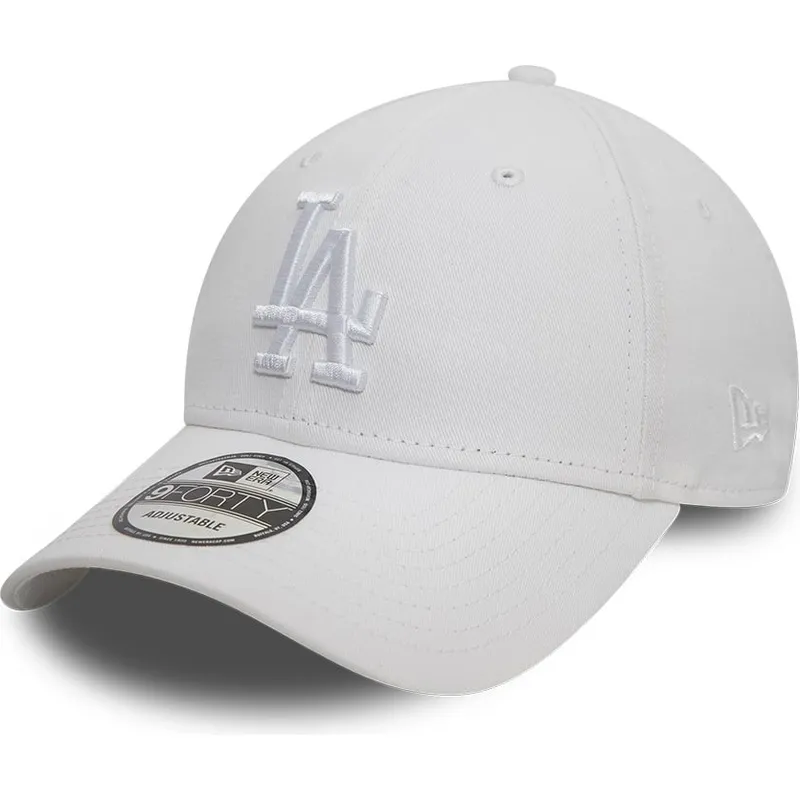 New Era Curved Brim White Logo 9FORTY League Essential Los Angeles