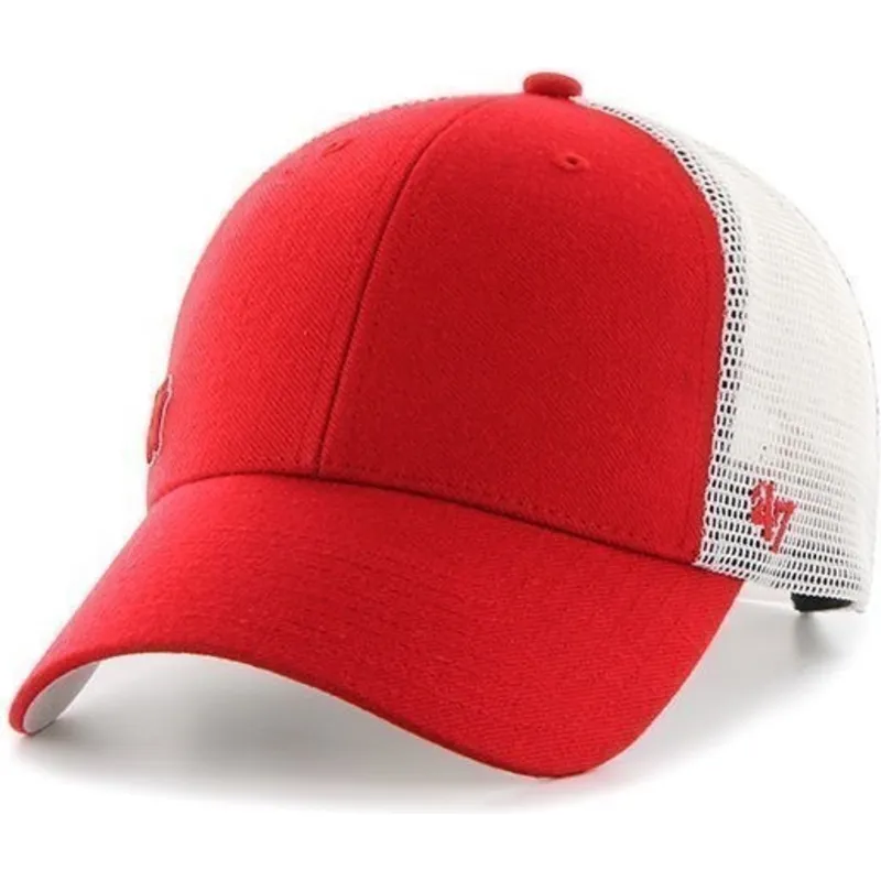 petten-gebogen-rood-snapback-van-new-york-yankees-mlb-van-47-brand