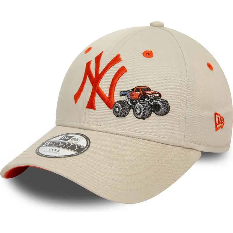 petten-gebogen-beige-verstelbaar-voor-kinderen-9forty-graphic-monster-truck-van-new-york-yankees-mlb-van-new-era petten-gebogen-beige-verstelbaar-voor-kinderen-9forty-graphic-monster-truck-van-new-york-yankees-mlb-van-new-era