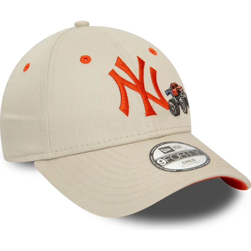 petten-gebogen-beige-verstelbaar-voor-kinderen-9forty-graphic-monster-truck-van-new-york-yankees-mlb-van-new-era petten-gebogen-beige-verstelbaar-voor-kinderen-9forty-graphic-monster-truck-van-new-york-yankees-mlb-van-new-era