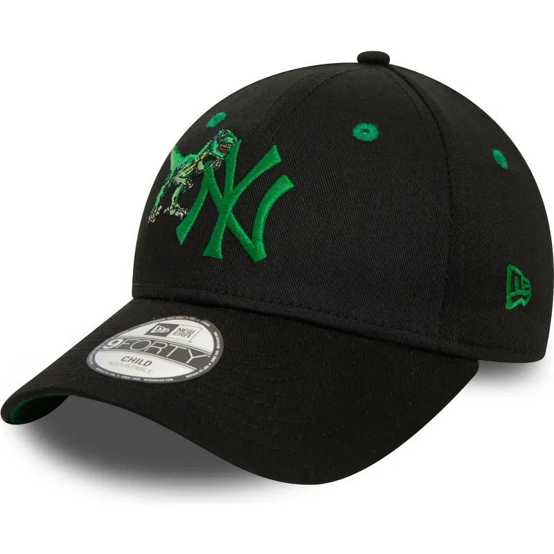 petten-gebogen-zwart-verstelbaar-voor-kinderen-9forty-graphic-van-new-york-yankees-mlb-van-new-era