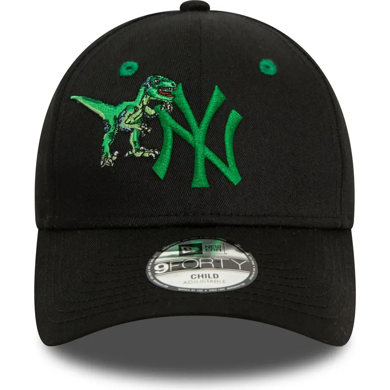 petten-gebogen-zwart-verstelbaar-voor-kinderen-9forty-graphic-van-new-york-yankees-mlb-van-new-era