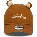 new-era-9forty-script-animal-brun-justerbar-bojd-keps-for-barn