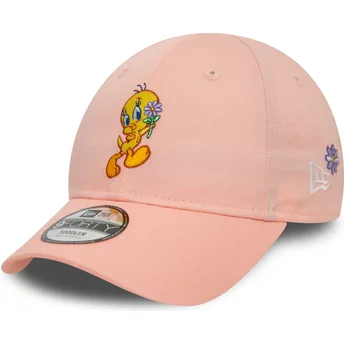 Gorra curva rosa ajustable para niño 9FORTY de Piolín Looney Tunes de New Era