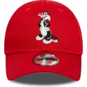 casquette-courbee-rouge-ajustable-pour-enfant-9forty-sylvestre-looney-tunes-new-era