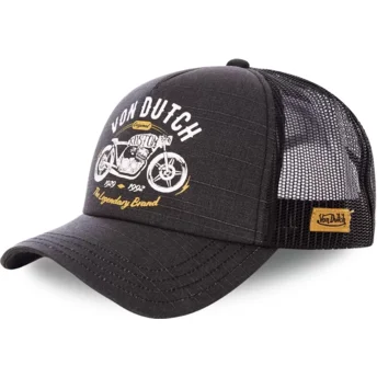 Petten gebogen zwart snapback CREW9 van Von Dutch