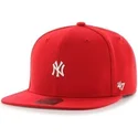 petten-plat-rood-snapback-van-new-york-yankees-mlb-van-47-brand