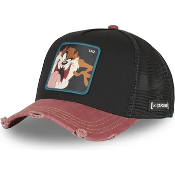 Cappellino trucker nero e rosso Diavolo della Tasmania TAZ4 CT Looney Tunes di Capslab