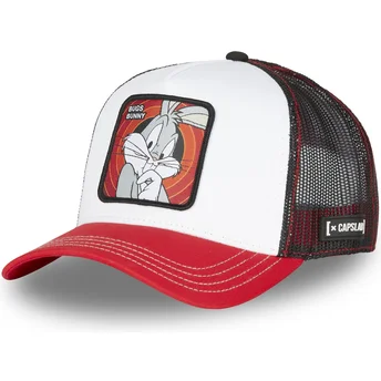 Casquette trucker blanche, noire et rouge Bugs Bunny BUG1 CT Looney Tunes Capslab