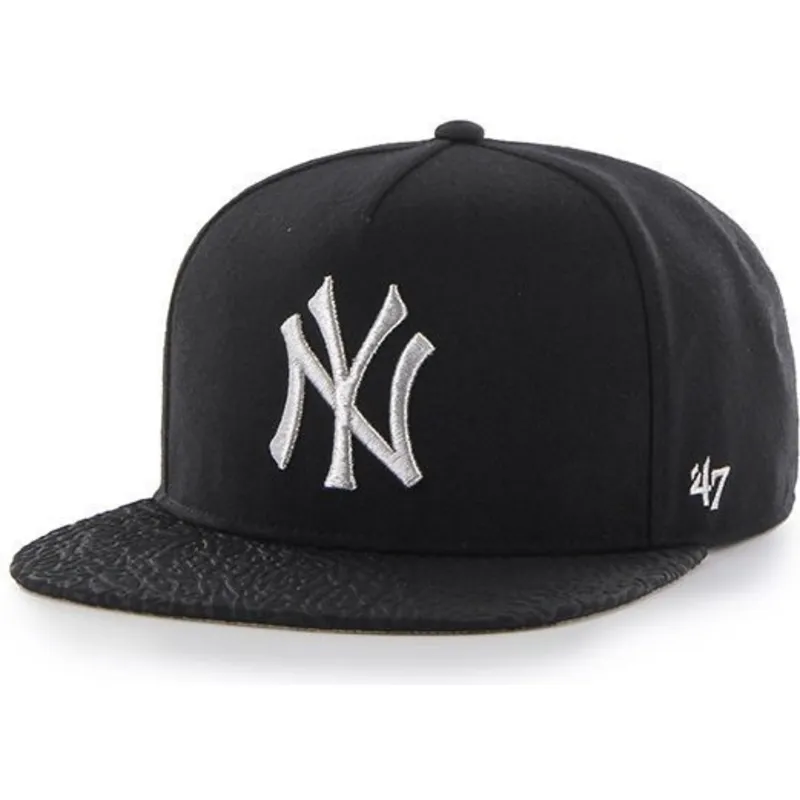 petten-plat-zwart-snapback-grande-van-new-york-yankees-mlb-van-47-brand