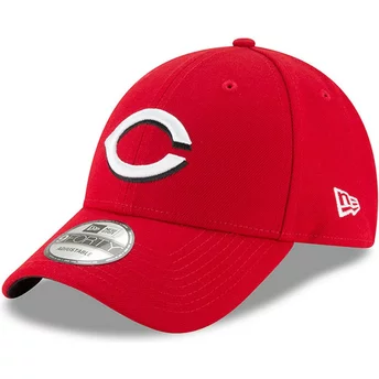 Gorra curva roja ajustable 9FORTY The League de Cincinnati Reds MLB de New Era
