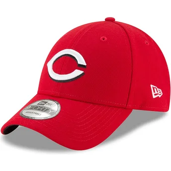 Petten gebogen rood verstelbare band 9FORTY The League van Cincinnati Reds MLB van New Era
