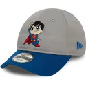 gorra-curva-gris-y-azul-ajustable-para-nino-de-superman-dc-comics-hero-de-new-era