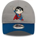 gorra-curva-gris-y-azul-ajustable-para-nino-de-superman-dc-comics-hero-de-new-era