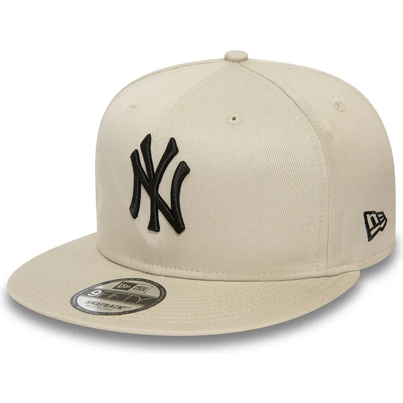 petten-plat-beige-snapback-9fifty-league-essential-van-new-york-yankees-mlb-van-new-era