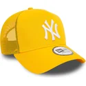 petten-gebogen-geel-snapback-a-frame-league-essential-van-new-york-yankees-mlb-van-new-era