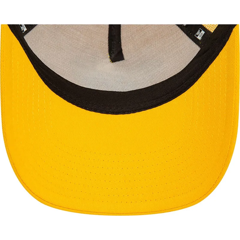 petten-gebogen-geel-snapback-a-frame-league-essential-van-new-york-yankees-mlb-van-new-era