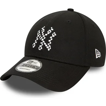 Petten gebogen zwart verstelbare band 9FORTY Seasonal Infill van New York Yankees MLB van New Era