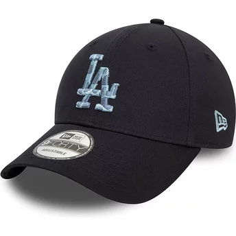Gorra curva azul marino ajustable 9FORTY Animal Infill de Los Angeles Dodgers MLB de New Era