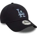 casquette-courbee-bleue-marine-ajustable-9forty-animal-infill-los-angeles-dodgers-mlb-new-era