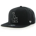 petten-plat-zwart-snapback-van-los-angeles-dodgers-mlb-van-47-brand