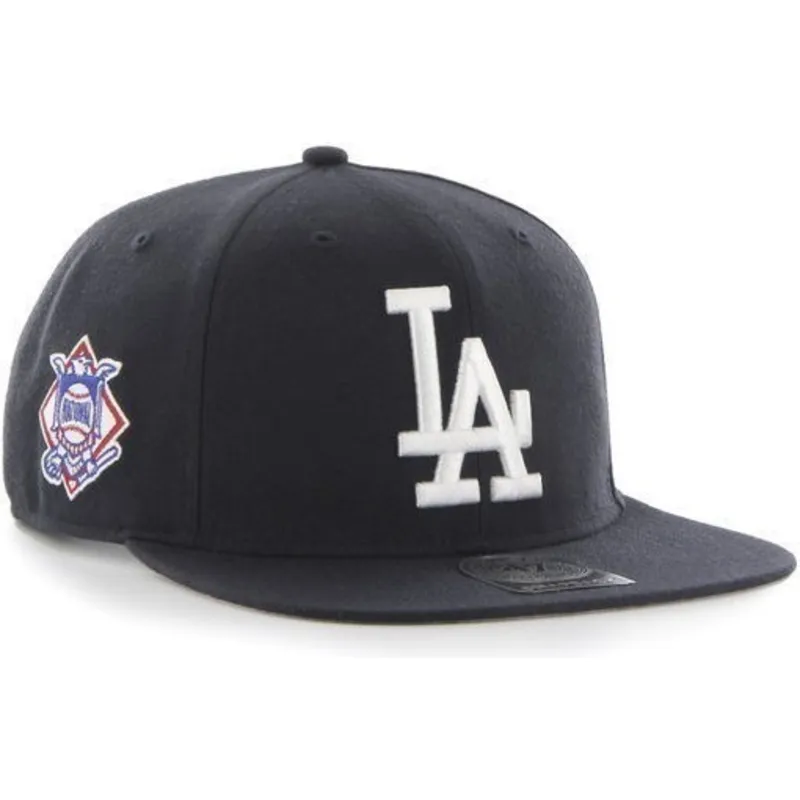 petten-plat-marineblauw-snapback-van-los-angeles-dodgers-mlb-van-47-brand