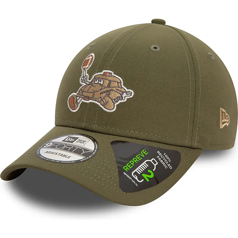 zielona-zakrzywiona-czapka-regulowana-9forty-repreve-football-taxi-od-new-era