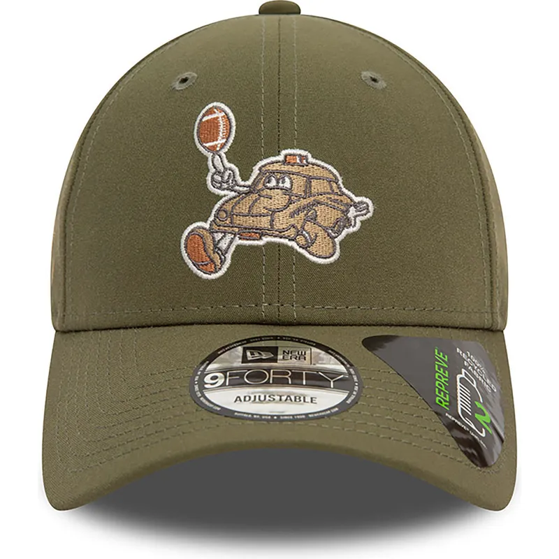 grune-verstellbare-curved-cap-9forty-repreve-football-taxi-von-new-era
