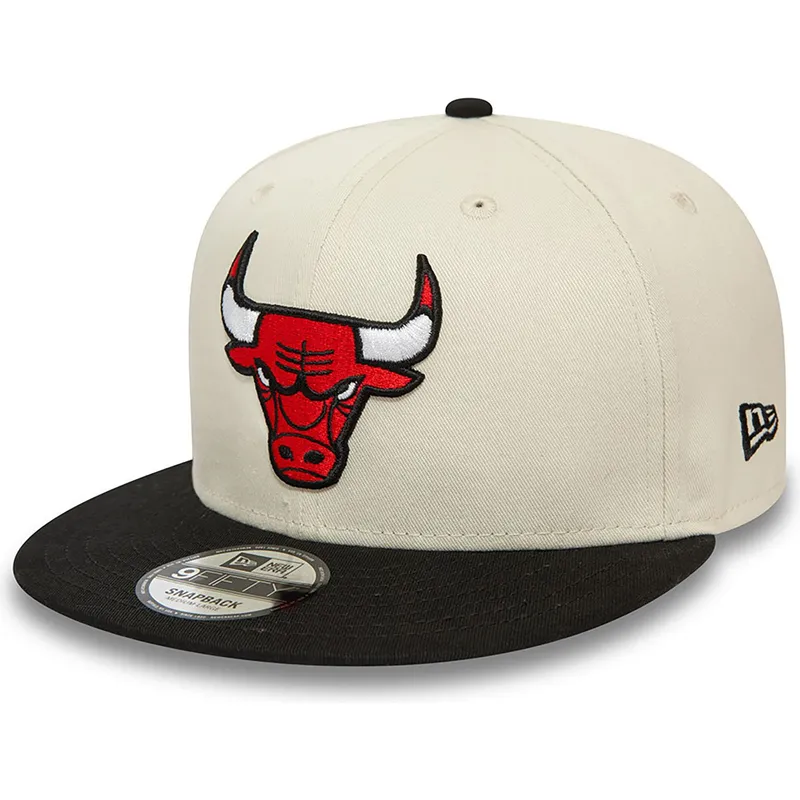 petten-plat-beige-snapback-9fifty-van-chicago-bulls-nba-van-new-era
