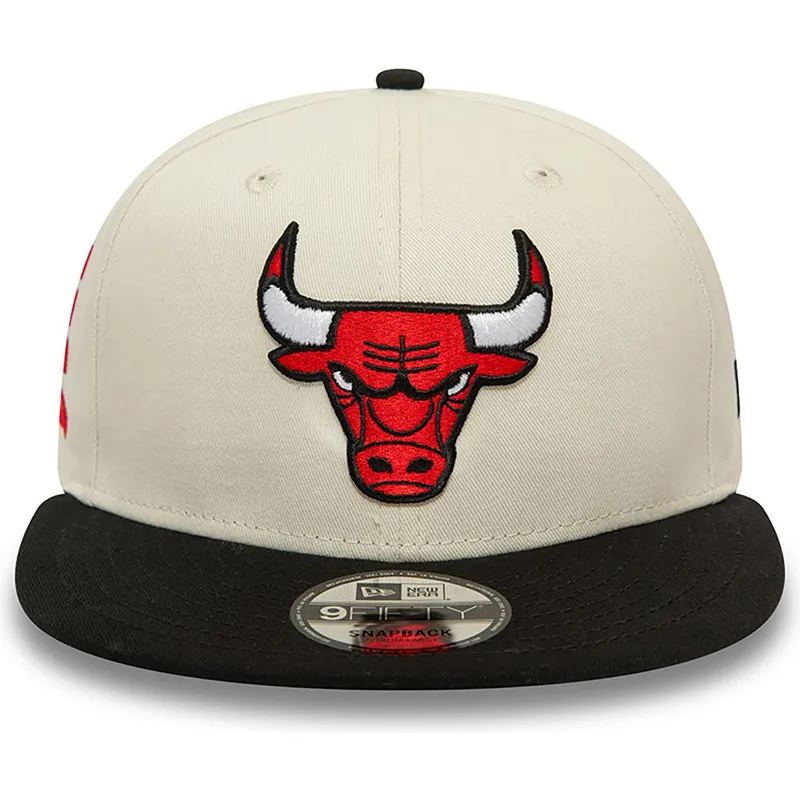 petten-plat-beige-snapback-9fifty-van-chicago-bulls-nba-van-new-era