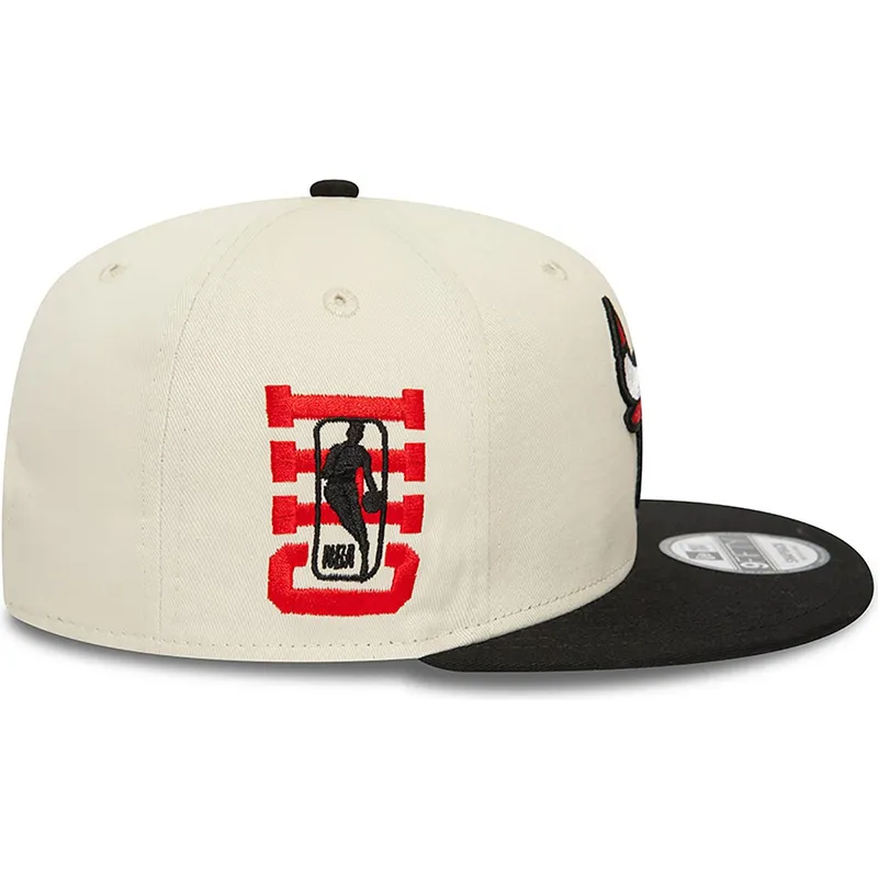 petten-plat-beige-snapback-9fifty-van-chicago-bulls-nba-van-new-era