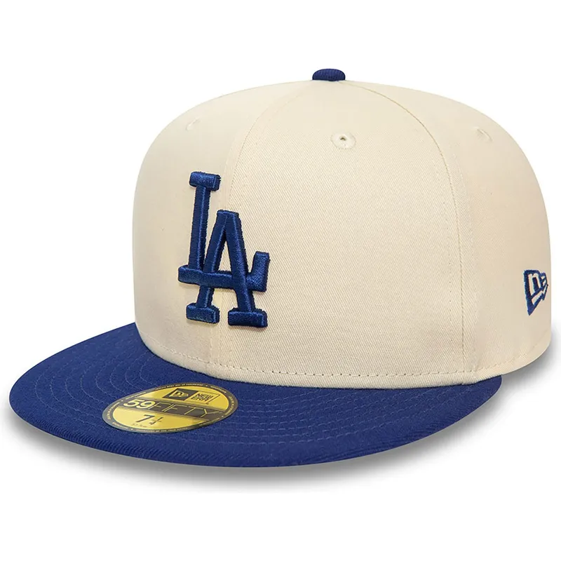 petten-plat-beige-fitted-59fifty-team-colour-van-los-angeles-dodgers-mlb-van-new-era