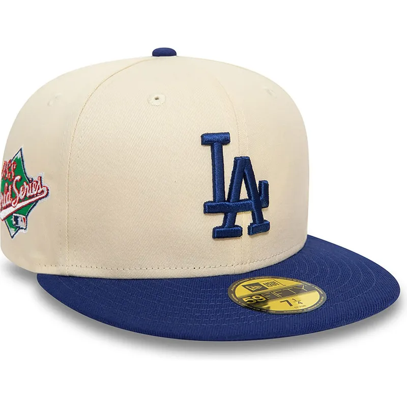 petten-plat-beige-fitted-59fifty-team-colour-van-los-angeles-dodgers-mlb-van-new-era