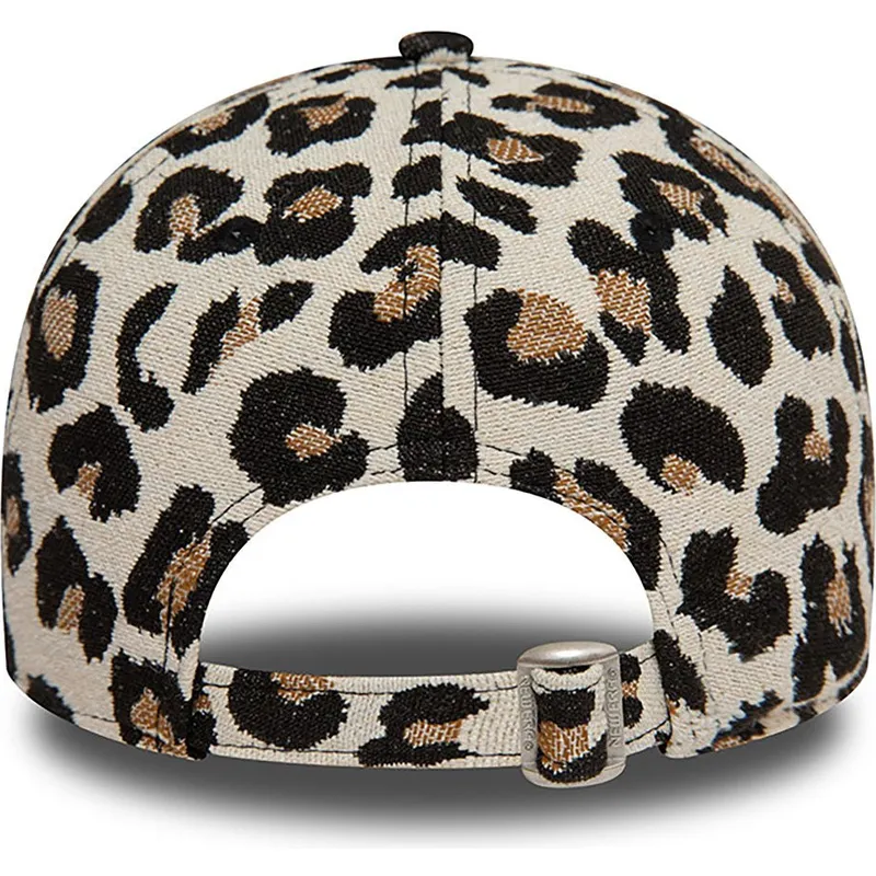 petten-gebogen-luipaard-verstelbare-band-9forty-jacquard-van-new-york-yankees-mlb-van-new-era