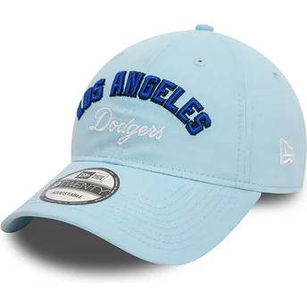 Casquette courbée bleue ajustable 9TWENTY Wordmark Los Angeles Dodgers MLB New Era