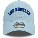 cappellino-curvo-blu-regolabile-9twenty-wordmark-dei-los-angeles-dodgers-mlb-di-new-era