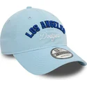 casquette-courbee-bleue-ajustable-9twenty-wordmark-los-angeles-dodgers-mlb-new-era