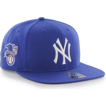 Gorra plana azul snapback de New York Yankees MLB Sure Shot de 47 Brand