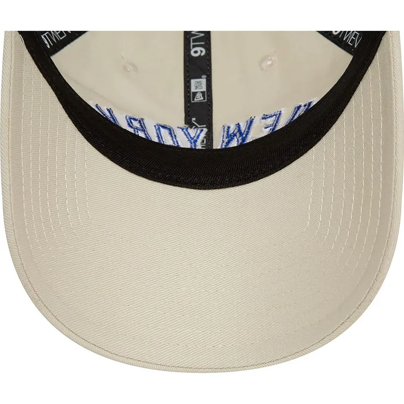 cap-gebogen-beige-adjustable-strap-9twenty-wordmark-van-new-york-yankees-mlb-van-new-era cap-gebogen-beige-adjustable-strap-9twenty-wordmark-van-new-york-yankees-mlb-van-new-era