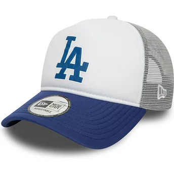 Gorra trucker gris y azul A Frame Logo de Los Angeles Dodgers MLB de New Era