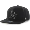 petten-plat-zwart-snapback-van-oakland-athletics-mlb-van-47-brand