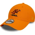 casquette-courbee-orange-ajustable-9forty-hot-dog-character-new-era