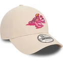 casquette-courbee-beige-ajustable-9forty-crab-character-new-era