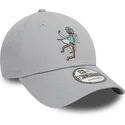 casquette-courbee-grise-ajustable-9forty-character-rick-sanchez-rick-et-morty-new-era