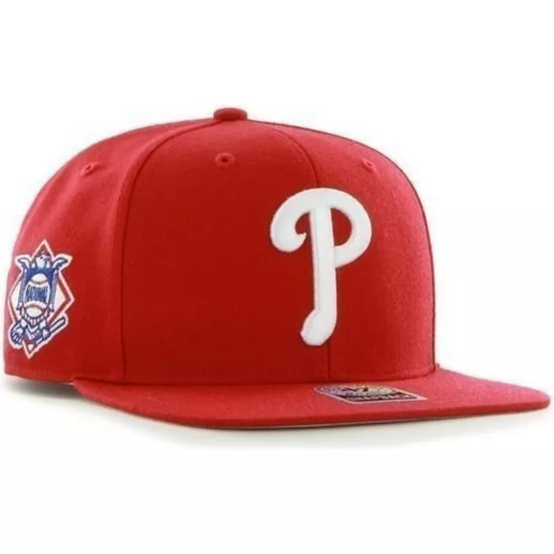 Philadelphia Phillies MLB 47 Brand Sure Shot Red Snapback Baseball Cap Hat